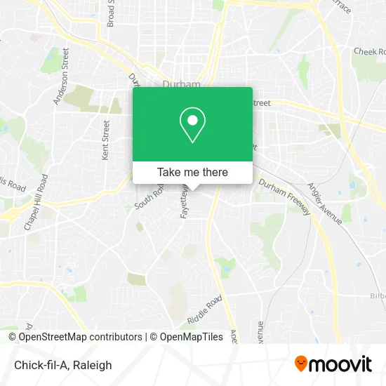 Chick-fil-A map