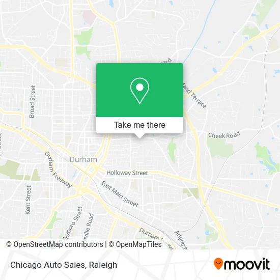 Chicago Auto Sales map