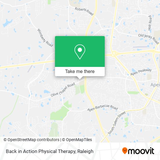 Mapa de Back in Action Physical Therapy