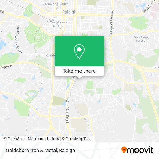 Mapa de Goldsboro Iron & Metal