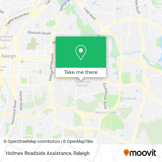 Holmes Roadside Assistance map