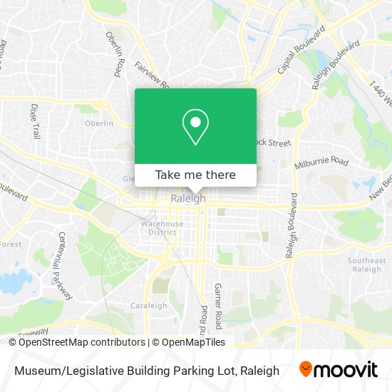 Mapa de Museum / Legislative Building Parking Lot
