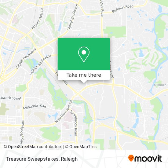 Treasure Sweepstakes map