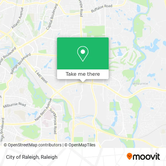 City of Raleigh map