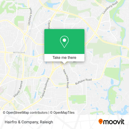 Hairfro & Company map