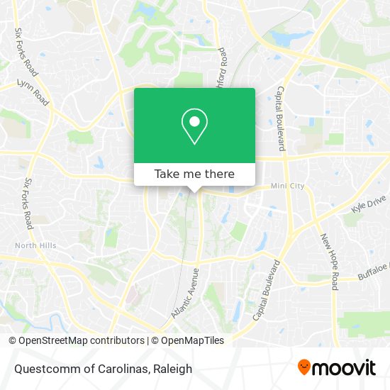 Questcomm of Carolinas map