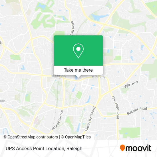 UPS Access Point Location map