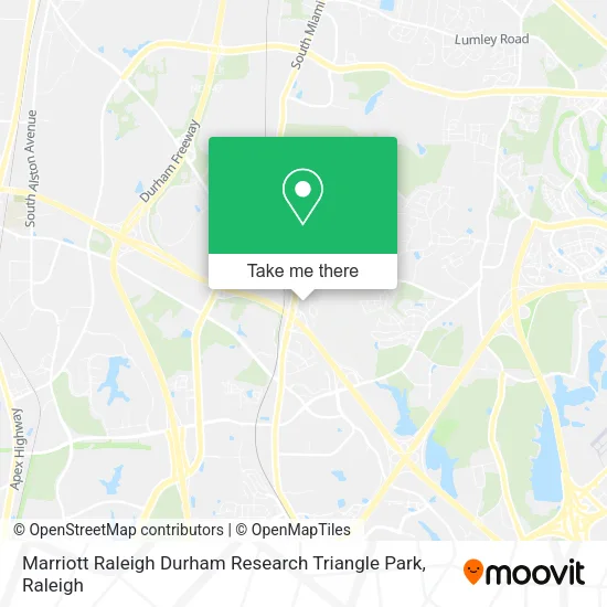 Mapa de Marriott Raleigh Durham Research Triangle Park
