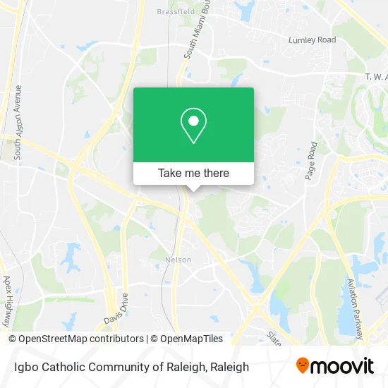 Igbo Catholic Community of Raleigh map