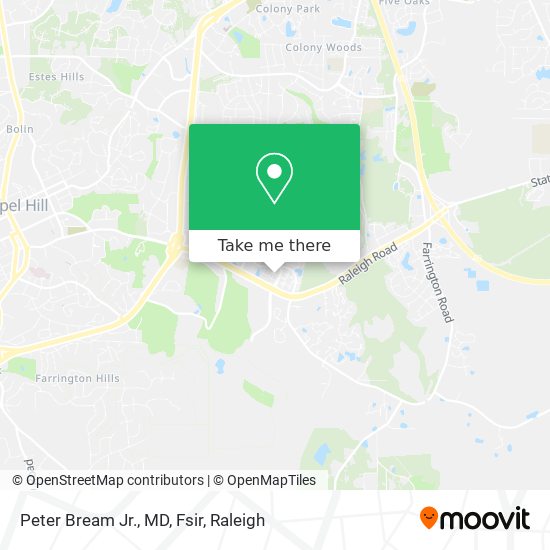 Peter Bream Jr., MD, Fsir map