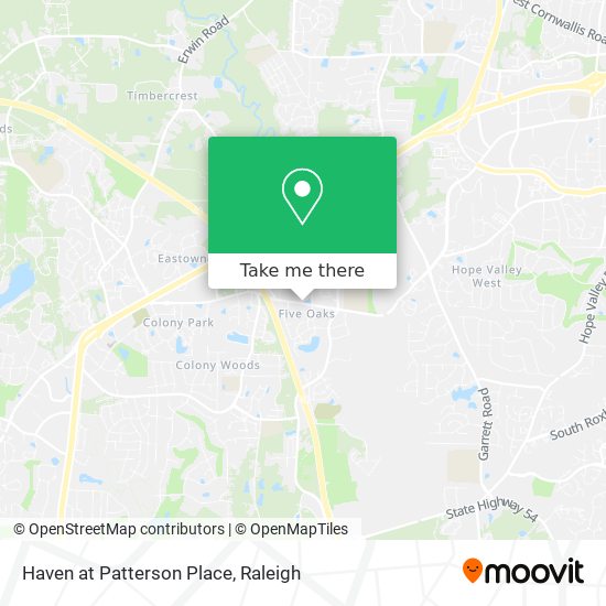 Haven at Patterson Place map