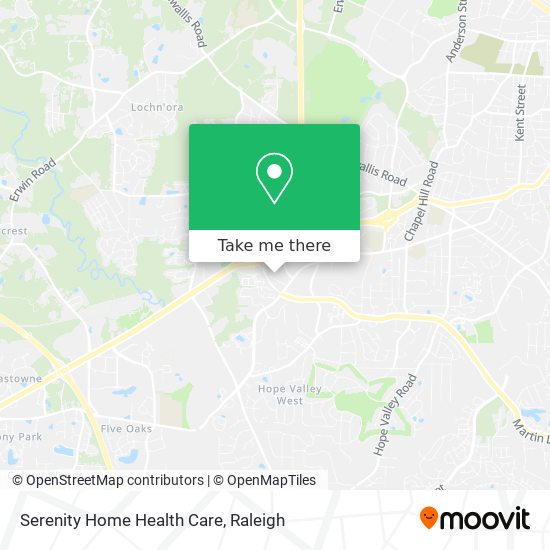 Serenity Home Health Care map