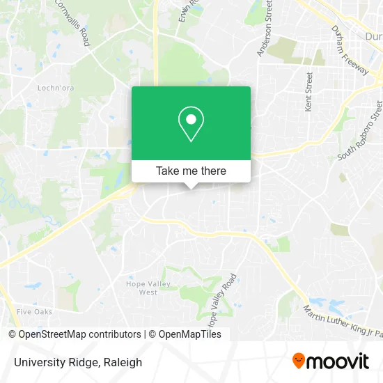 University Ridge map