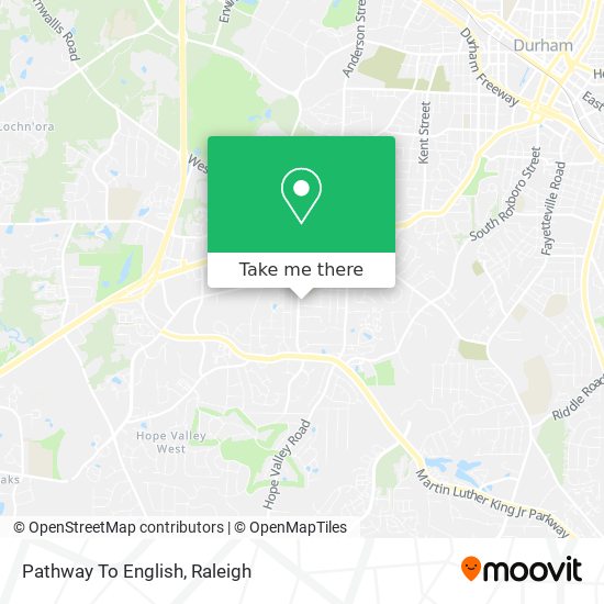 Mapa de Pathway To English