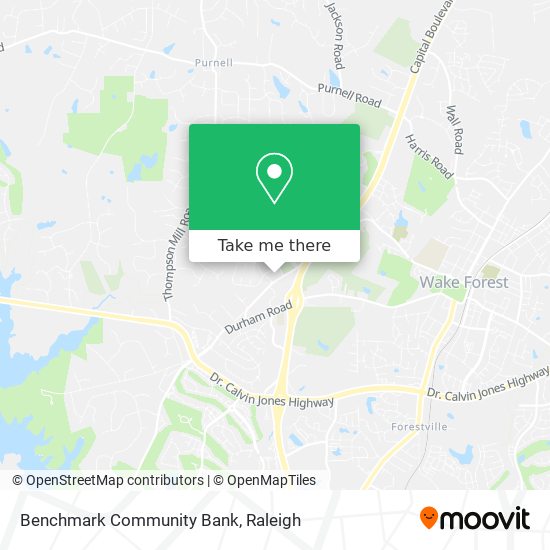 Benchmark Community Bank map