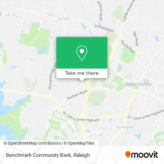Benchmark Community Bank map
