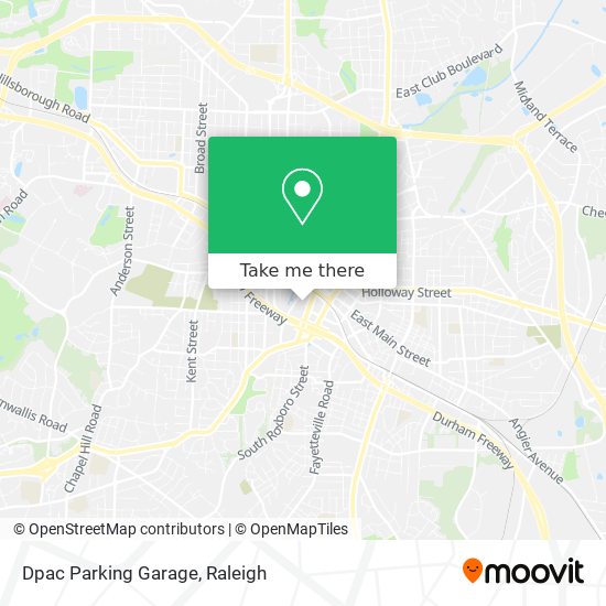 Dpac Parking Garage map