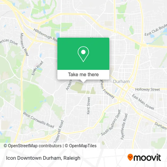 Icon Downtown Durham map