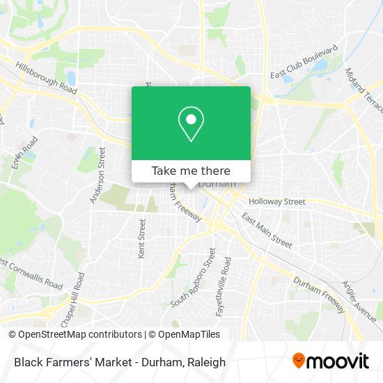 Mapa de Black Farmers' Market - Durham