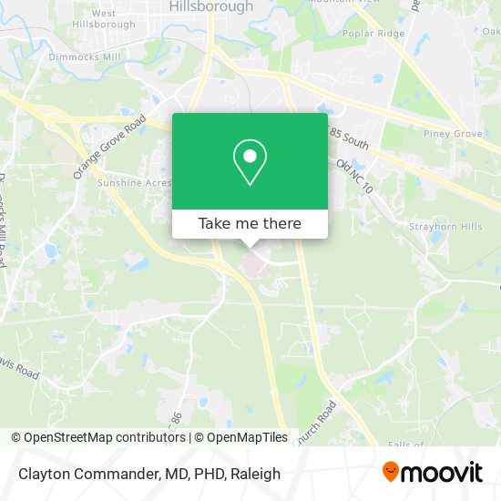 Clayton Commander, MD, PHD map