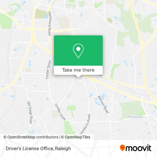 Driver's License Office map