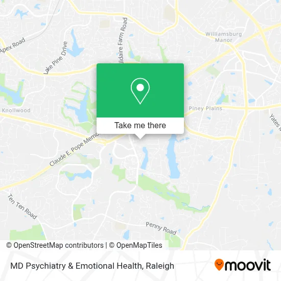 MD Psychiatry & Emotional Health map