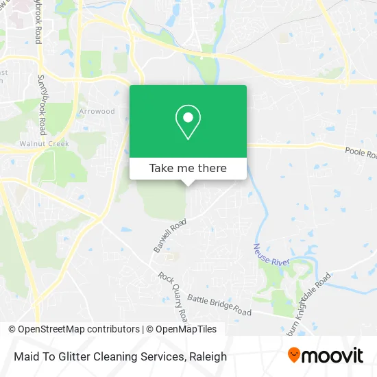 Maid To Glitter Cleaning Services map