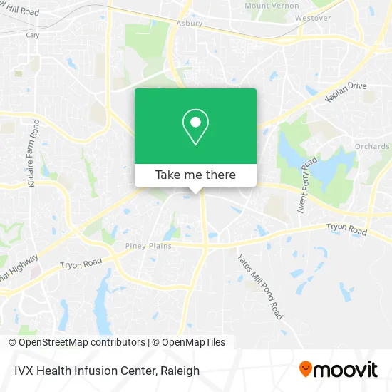 IVX Health Infusion Center map