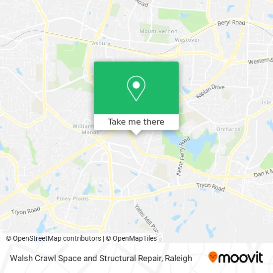 Mapa de Walsh Crawl Space and Structural Repair
