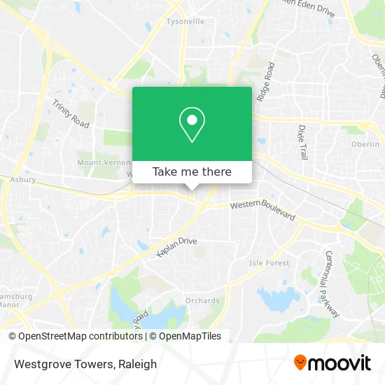 Westgrove Towers map