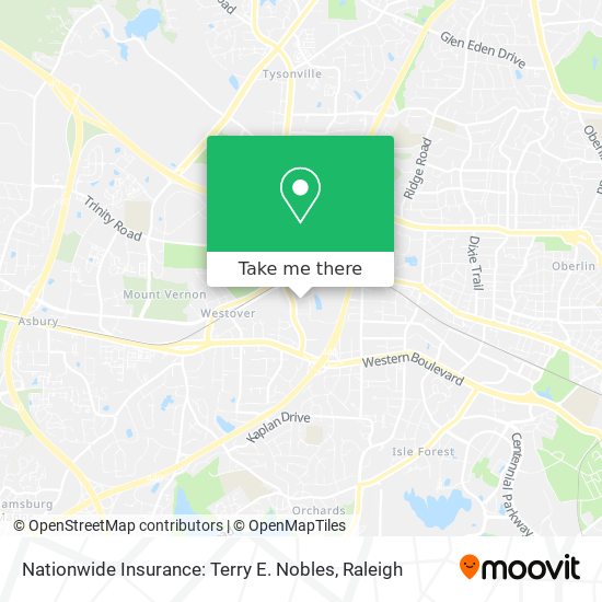 Mapa de Nationwide Insurance: Terry E. Nobles