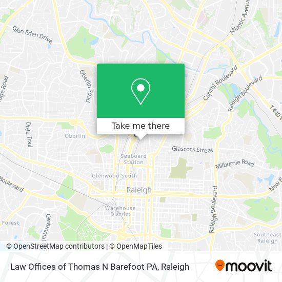 Mapa de Law Offices of Thomas N Barefoot PA