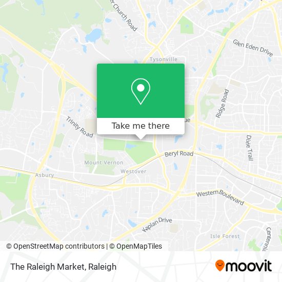 The Raleigh Market map