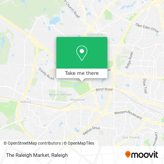 The Raleigh Market map