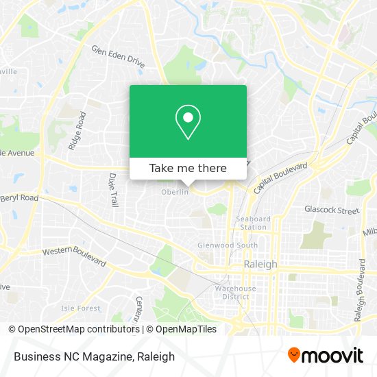 Business NC Magazine map