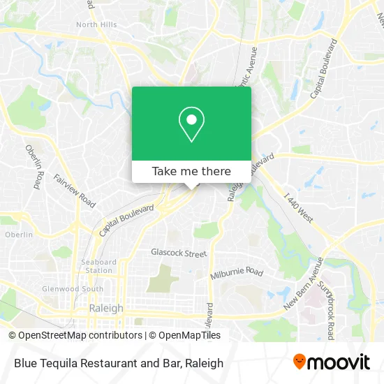 Mapa de Blue Tequila Restaurant and Bar