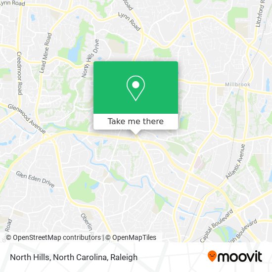 Mapa de North Hills, North Carolina