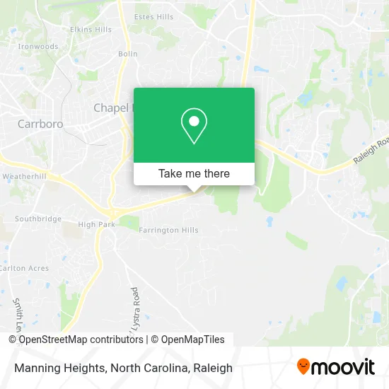 Manning Heights, North Carolina map