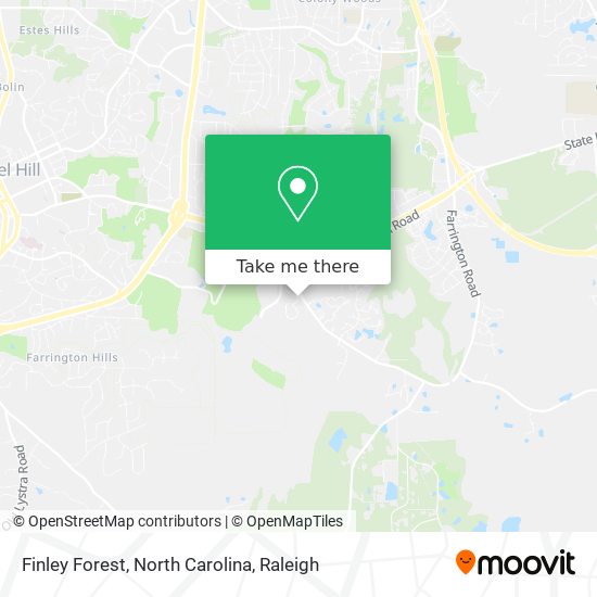 Mapa de Finley Forest, North Carolina