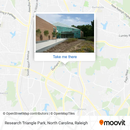 Research Triangle Park, North Carolina map