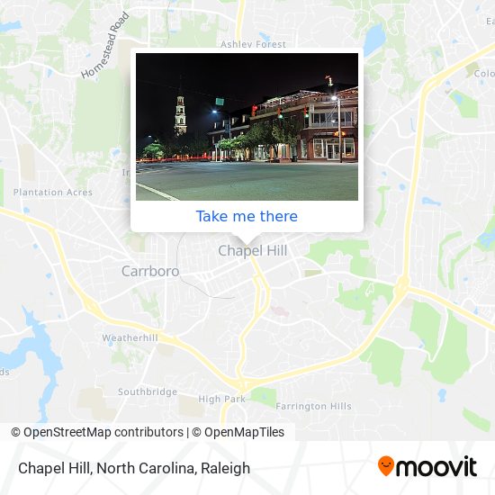 Chapel Hill, North Carolina map