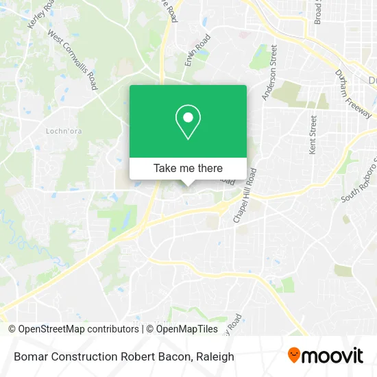 Bomar Construction Robert Bacon map