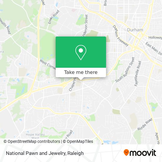 National Pawn and Jewelry map