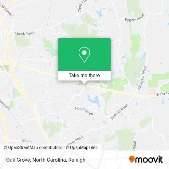 Oak Grove, North Carolina map