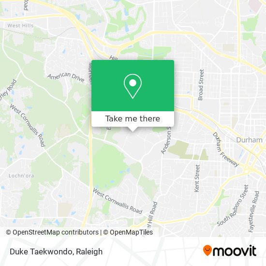 Mapa de Duke Taekwondo