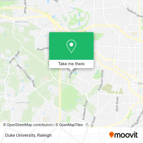 Duke University map