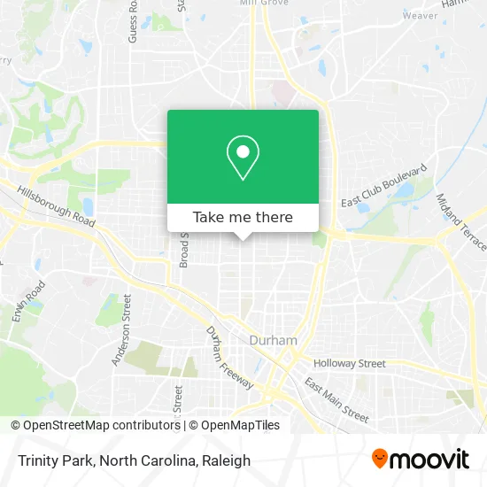 Trinity Park, North Carolina map