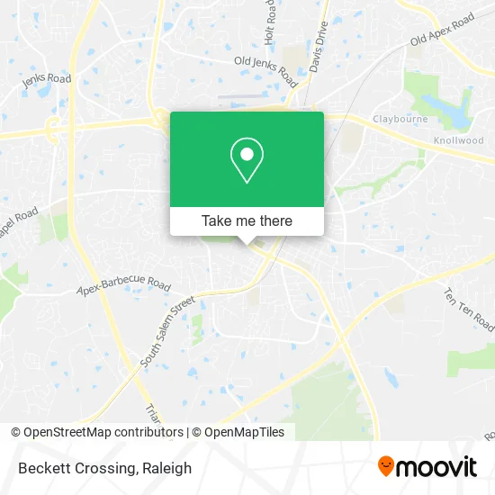 Beckett Crossing map