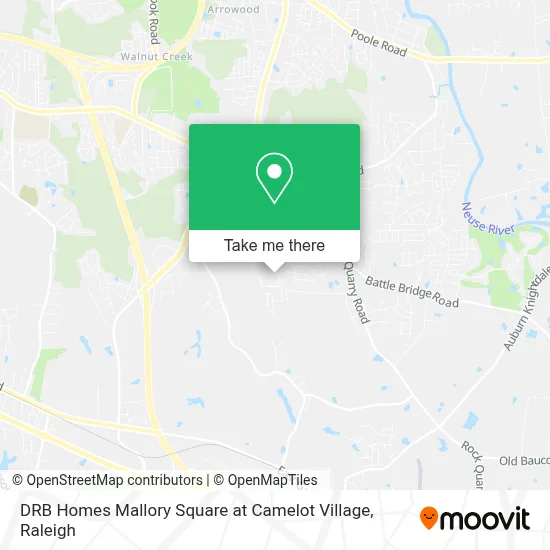 DRB Homes Mallory Square at Camelot Village map