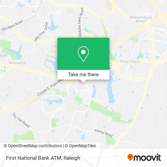 First National Bank ATM map